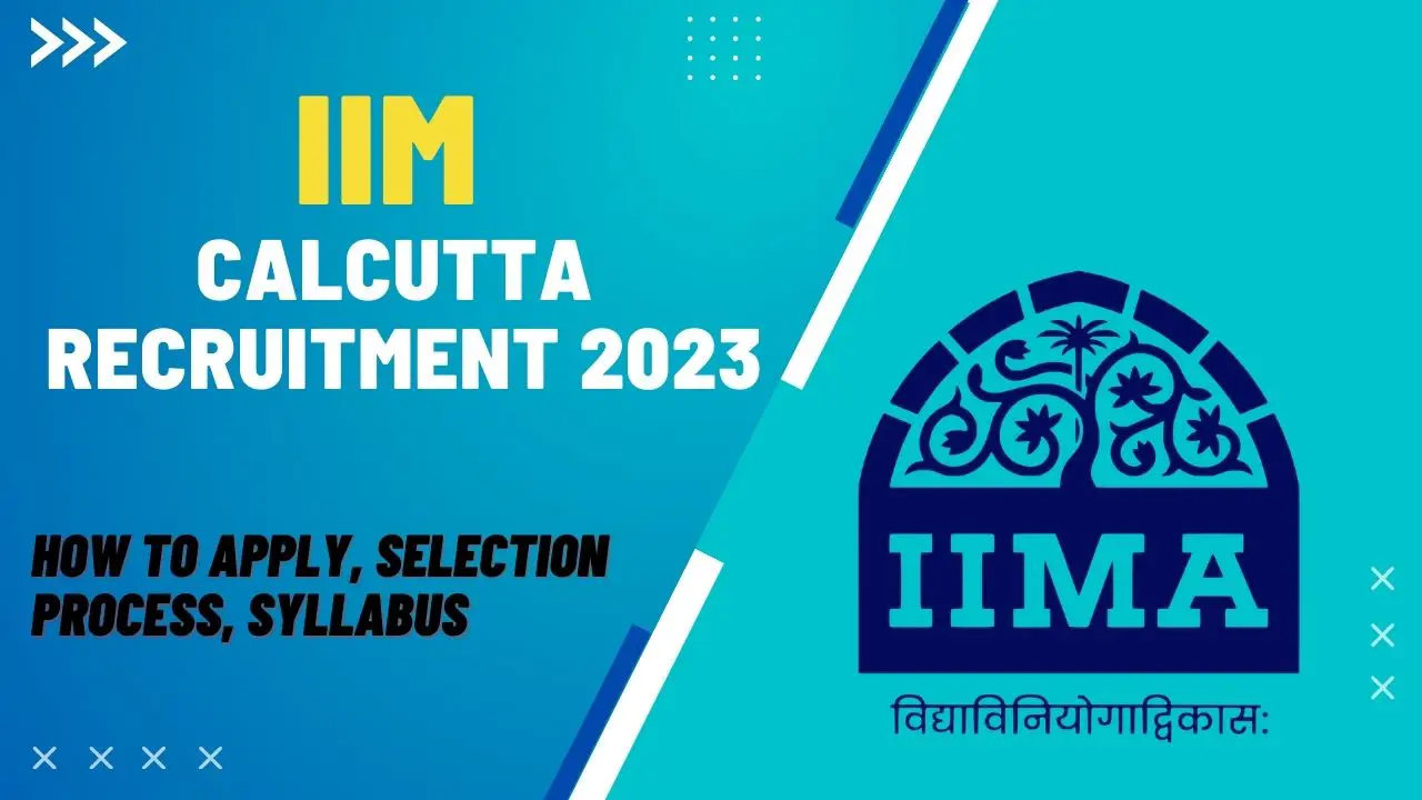 IIM Calcutta Recruitment 2023
