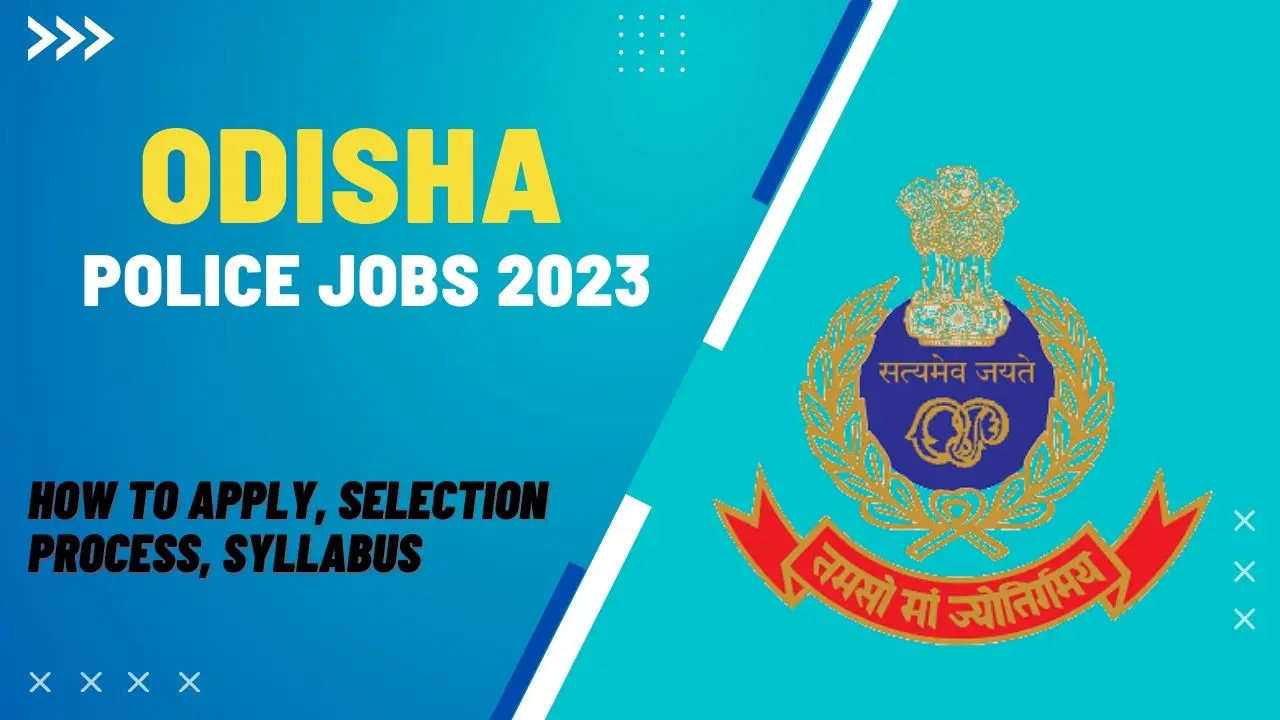 Odisha Police Jobs 2023