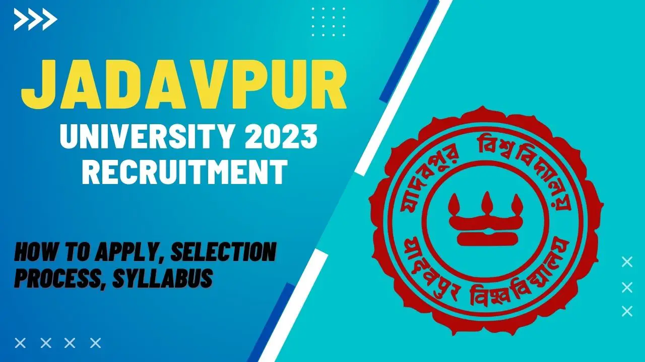 Jadavpur University 2023 Recruitment