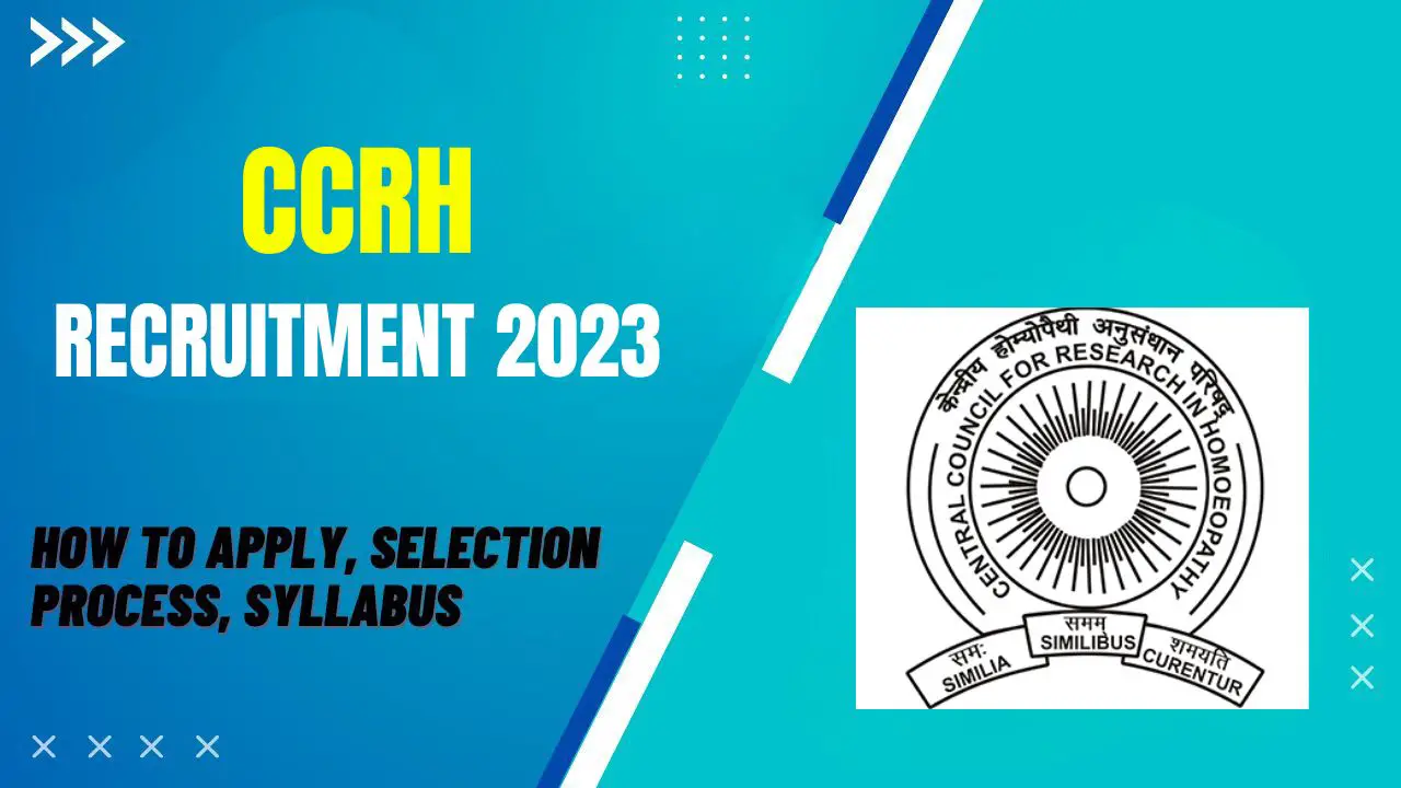 CCRH Recruitment 2023