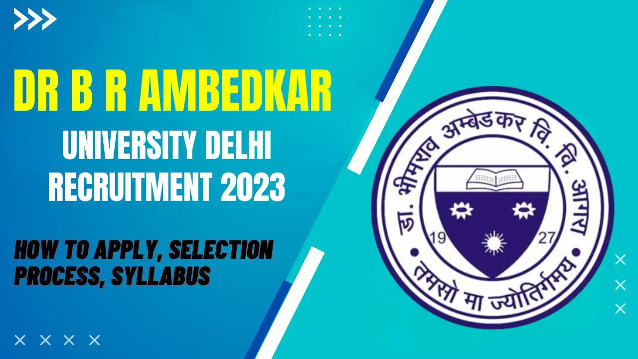 Dr. B R Ambedkar University Delhi Recruitment