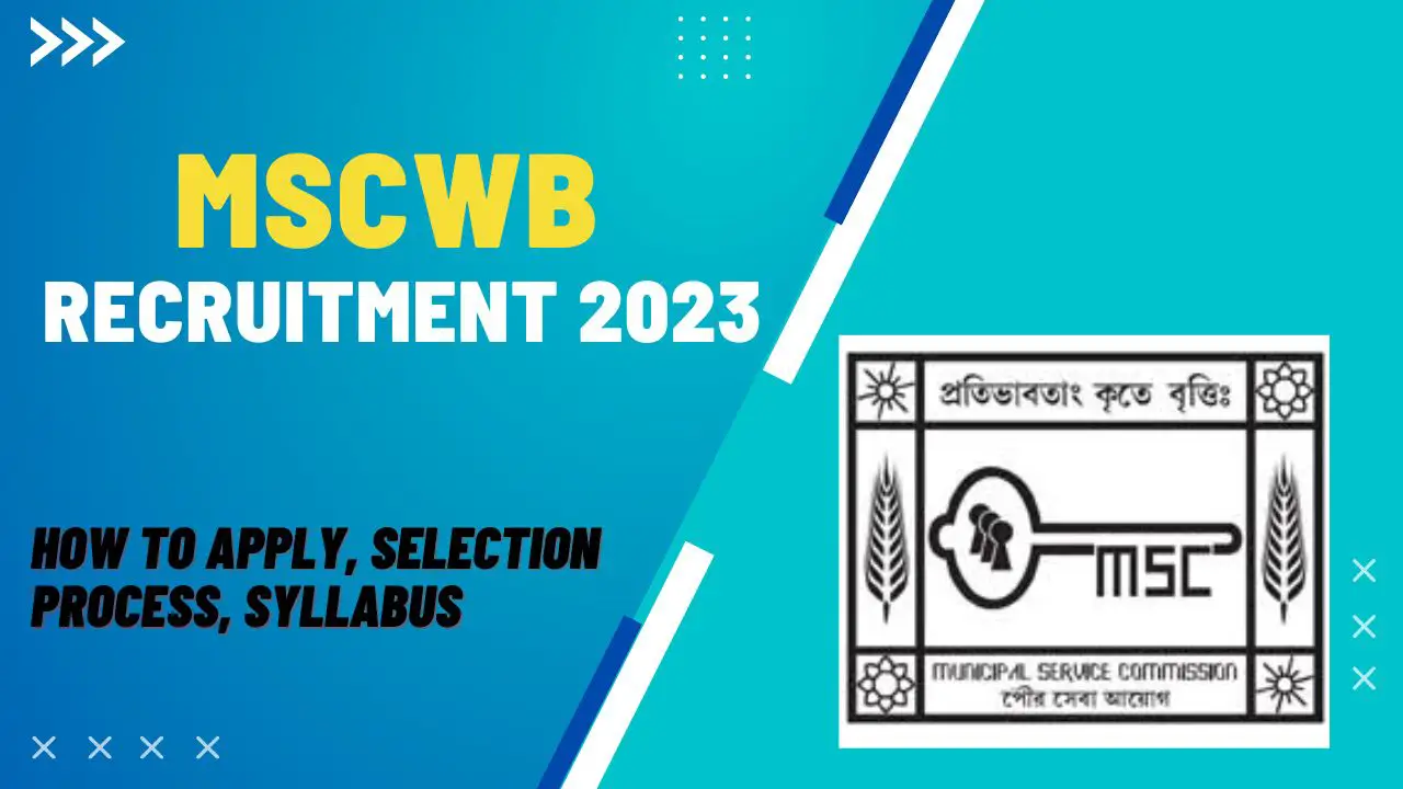 MSCWB Recruitment 2023