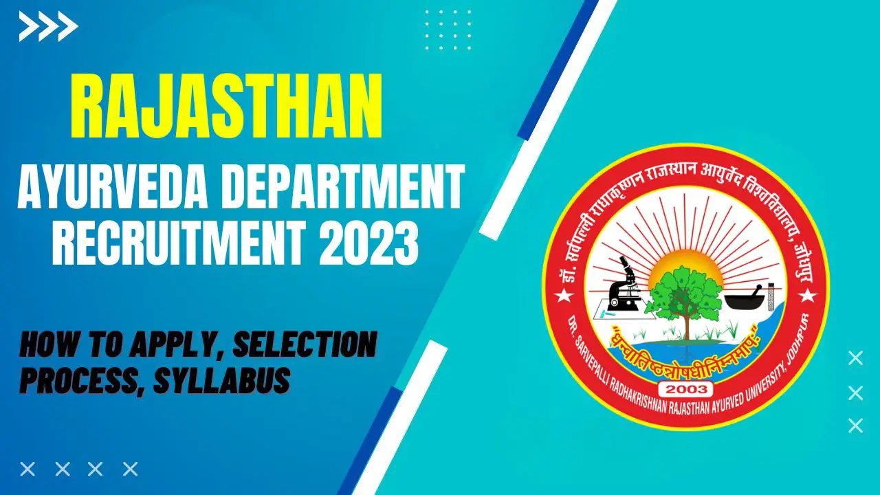 Rajasthan Ayurveda Department Recruitment 2023