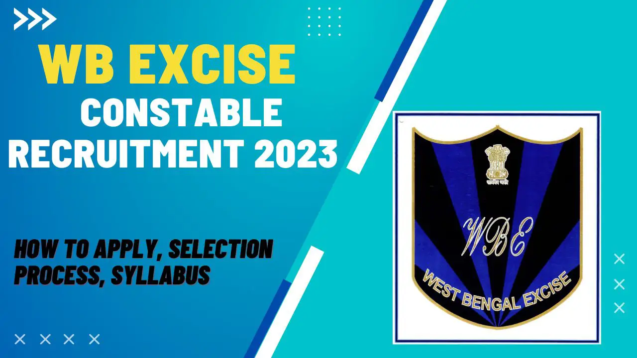 WB Excise Constable Recruitment 2023