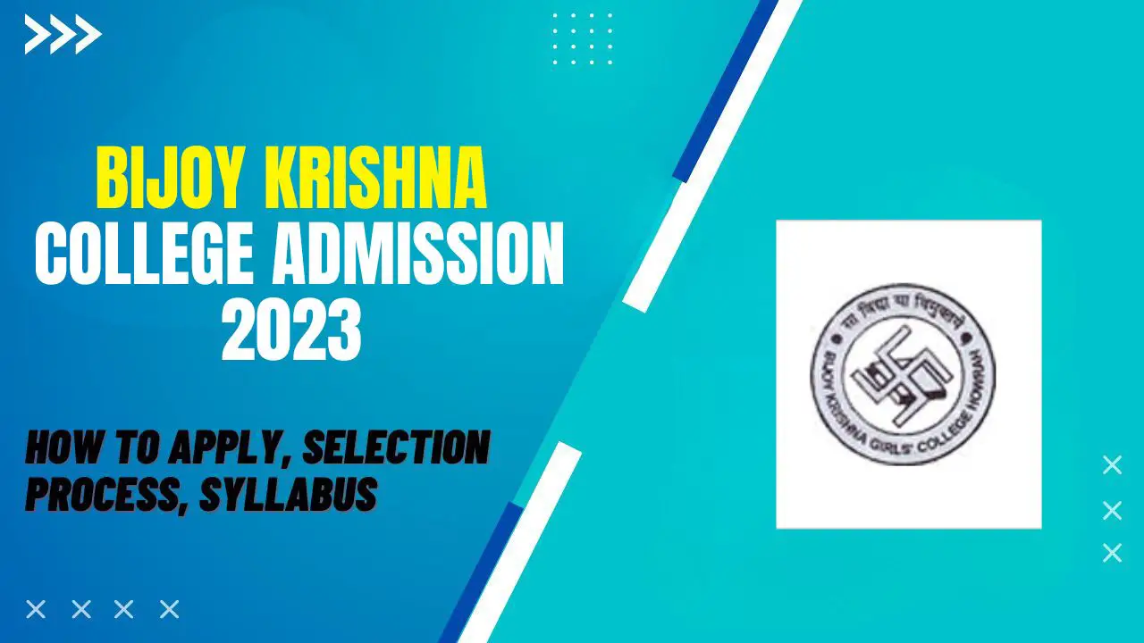 Bijoy Krishna College Admission 2023