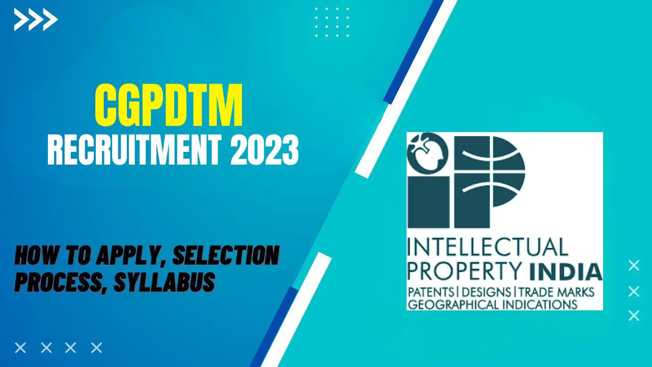 CGPDTM Recruitment 2023