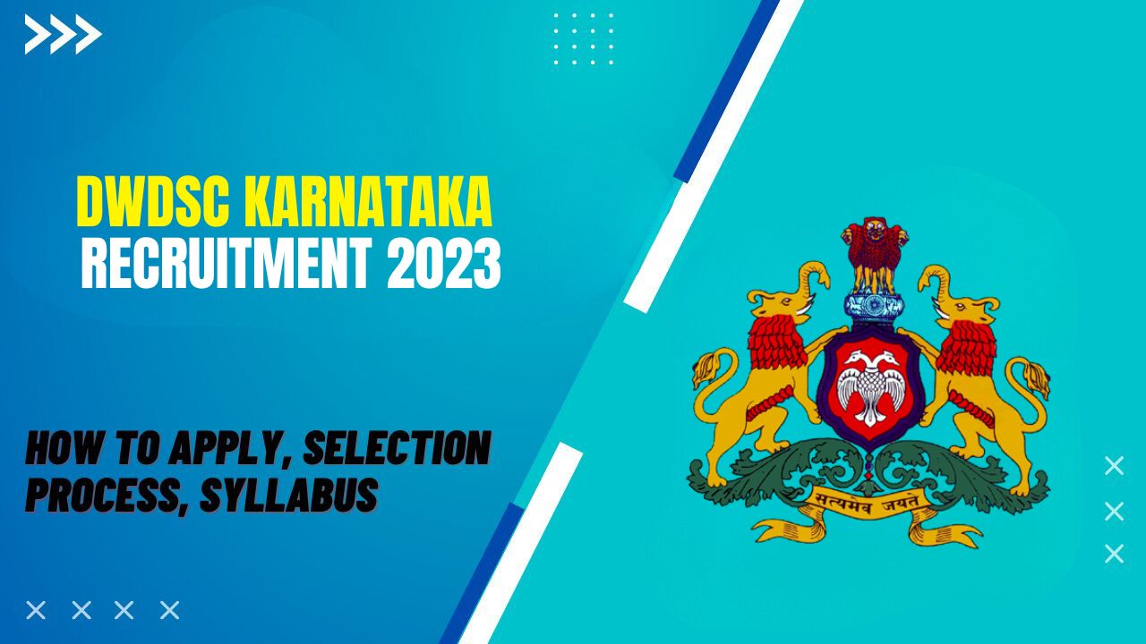 DWDSC Karnataka Recruitment 2023
