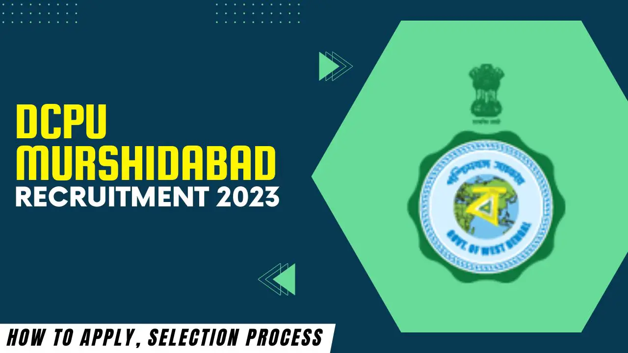 DCPU Murshidabad Recruitment 2023